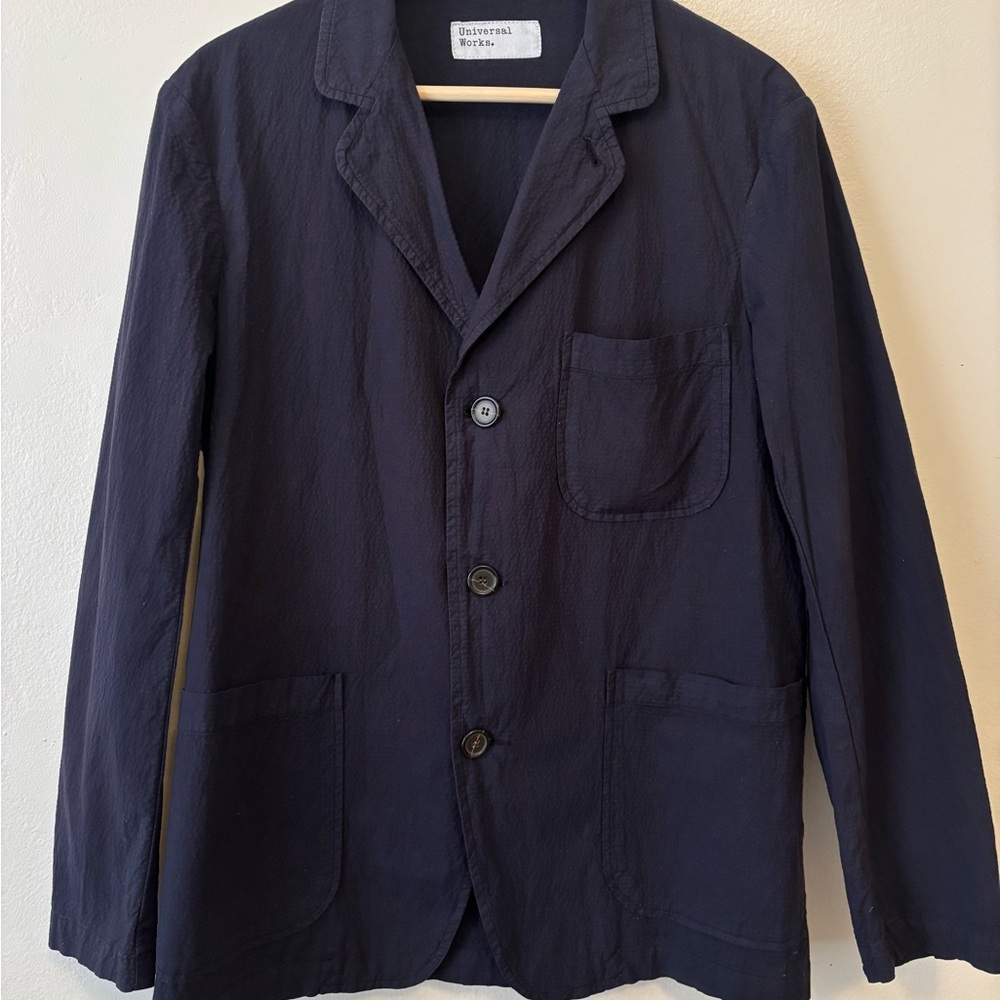 Universal Works Blue Lightweight Shirt Jacket